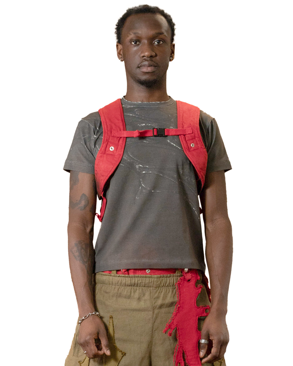 Ankylosaur Backpack - Red