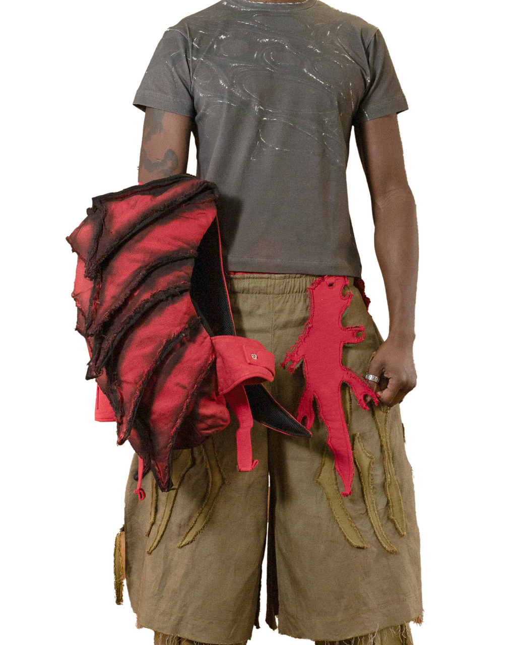 Ankylosaur Backpack - Red