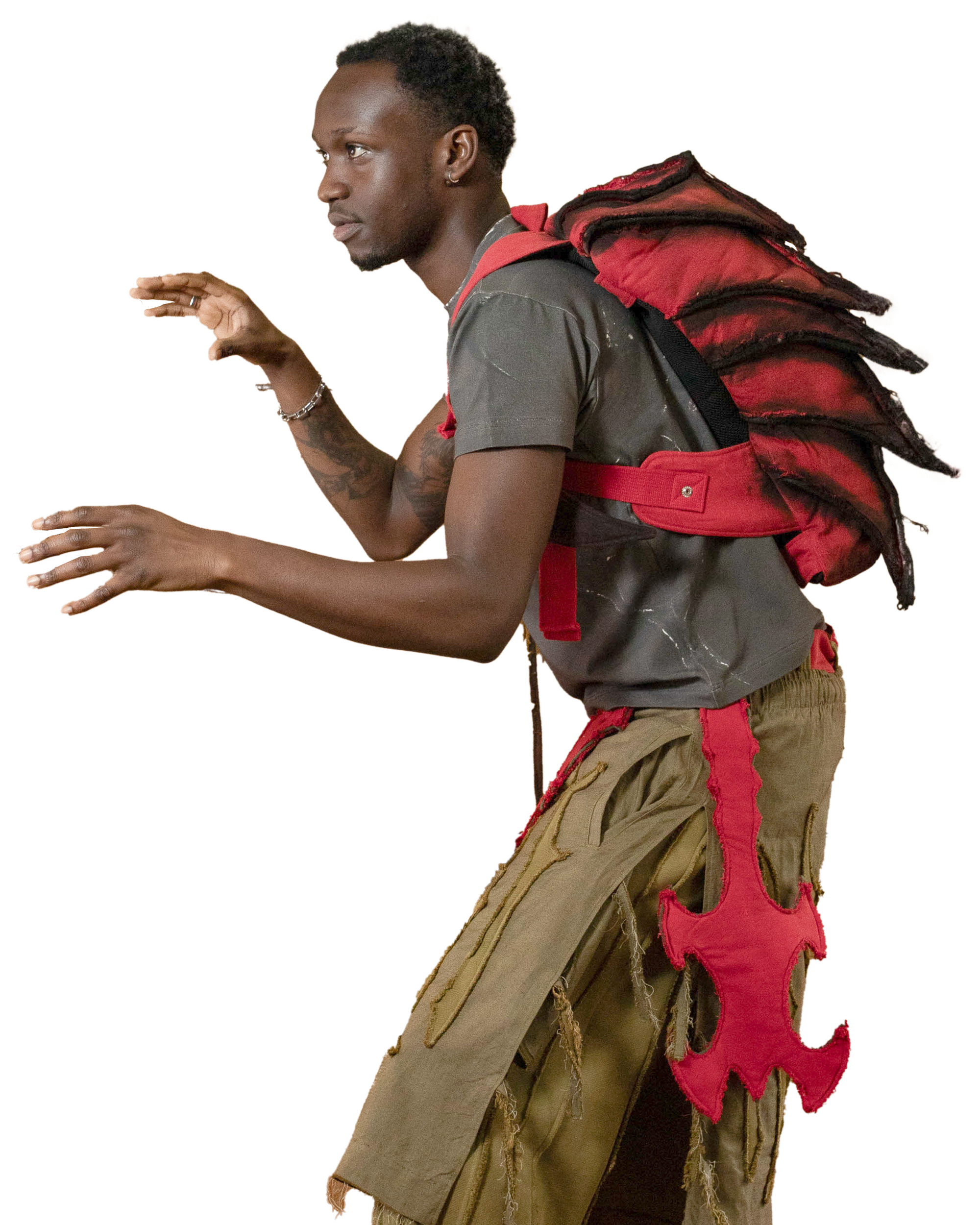 Ankylosaur Backpack - Red
