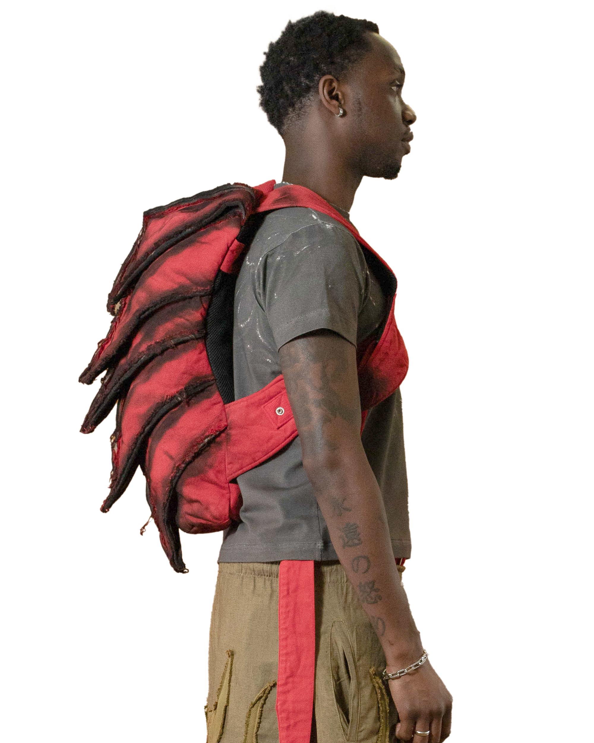 Ankylosaur Backpack - Red