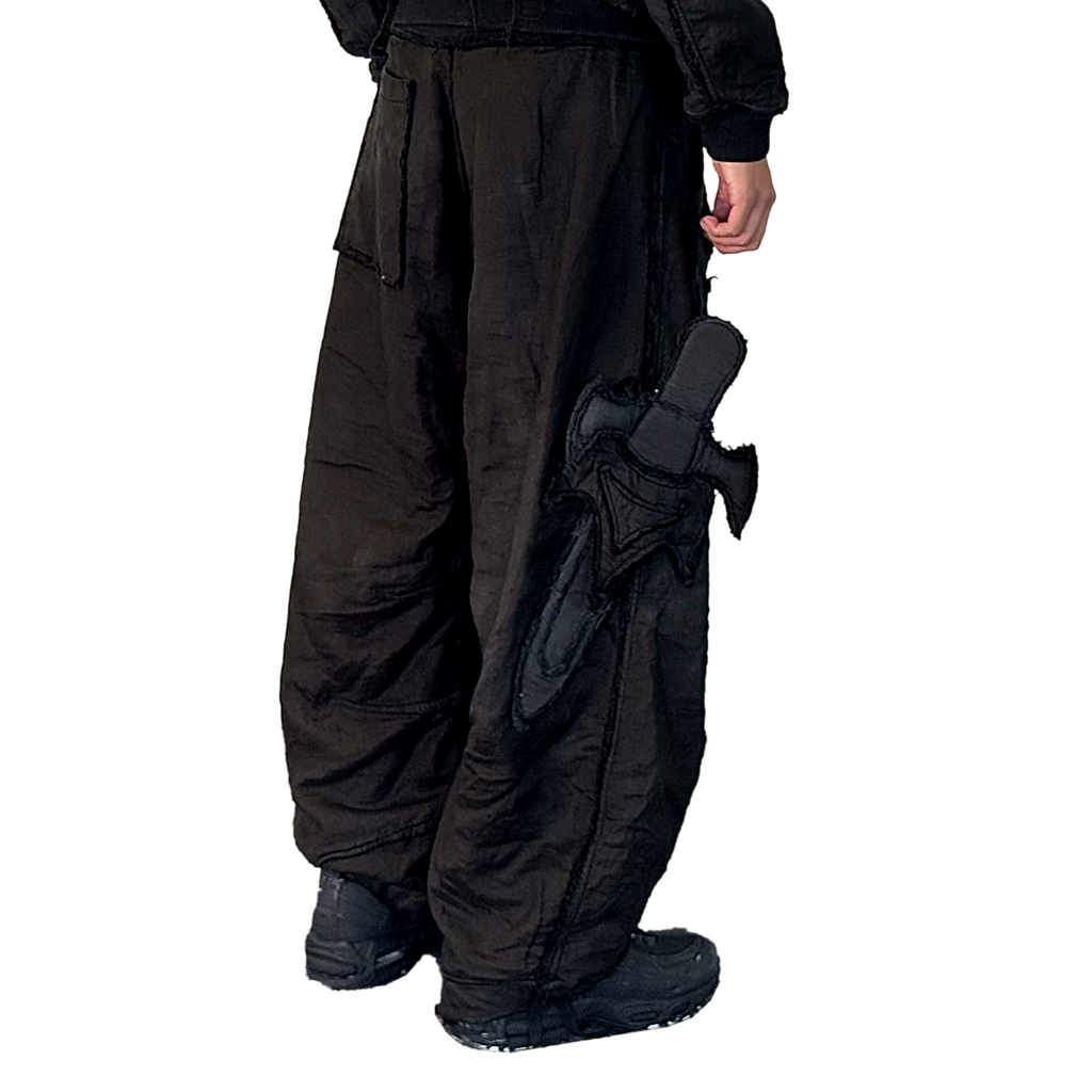 MOURNING ARMY TRACK PANT - BLACK