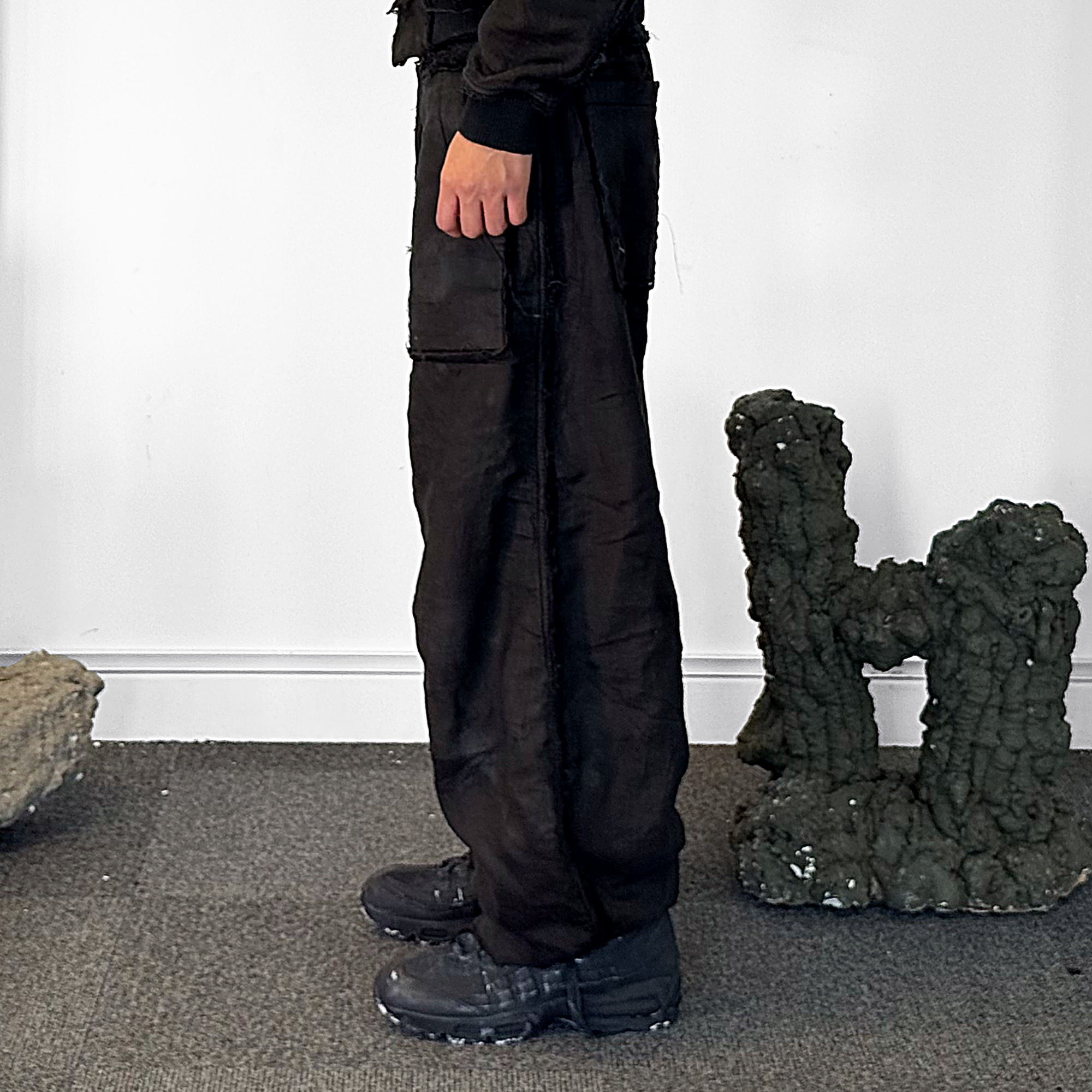 MOURNING ARMY TRACK PANT - BLACK