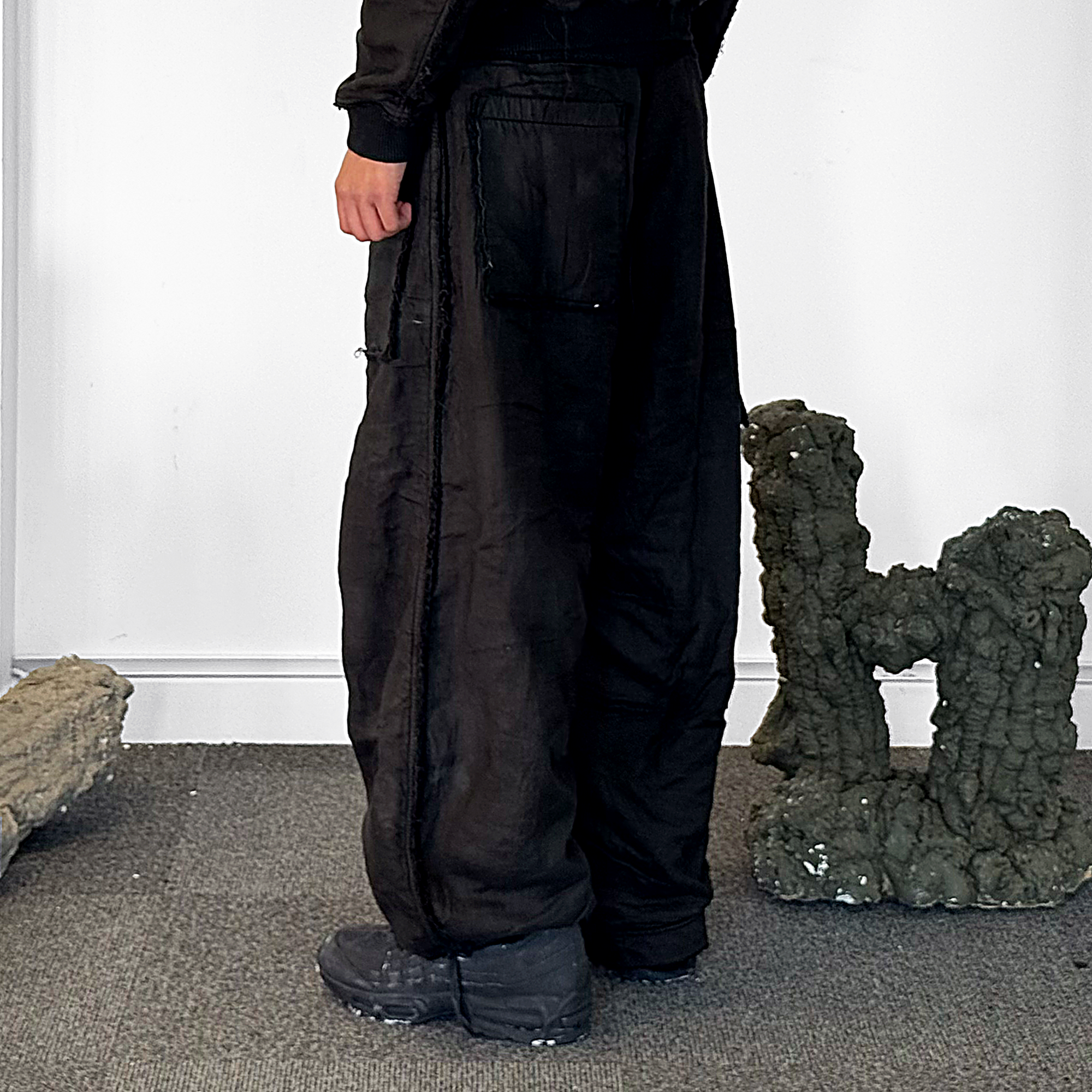 MOURNING ARMY TRACK PANT - BLACK