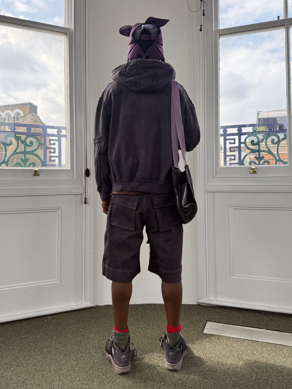 7-Pocket Cargo Short - Dark Purple