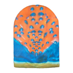 Long Bug Eyed Creep Beanie - Red/Blue