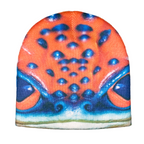 Bug Eyed Creep Beanie - Red/Blue