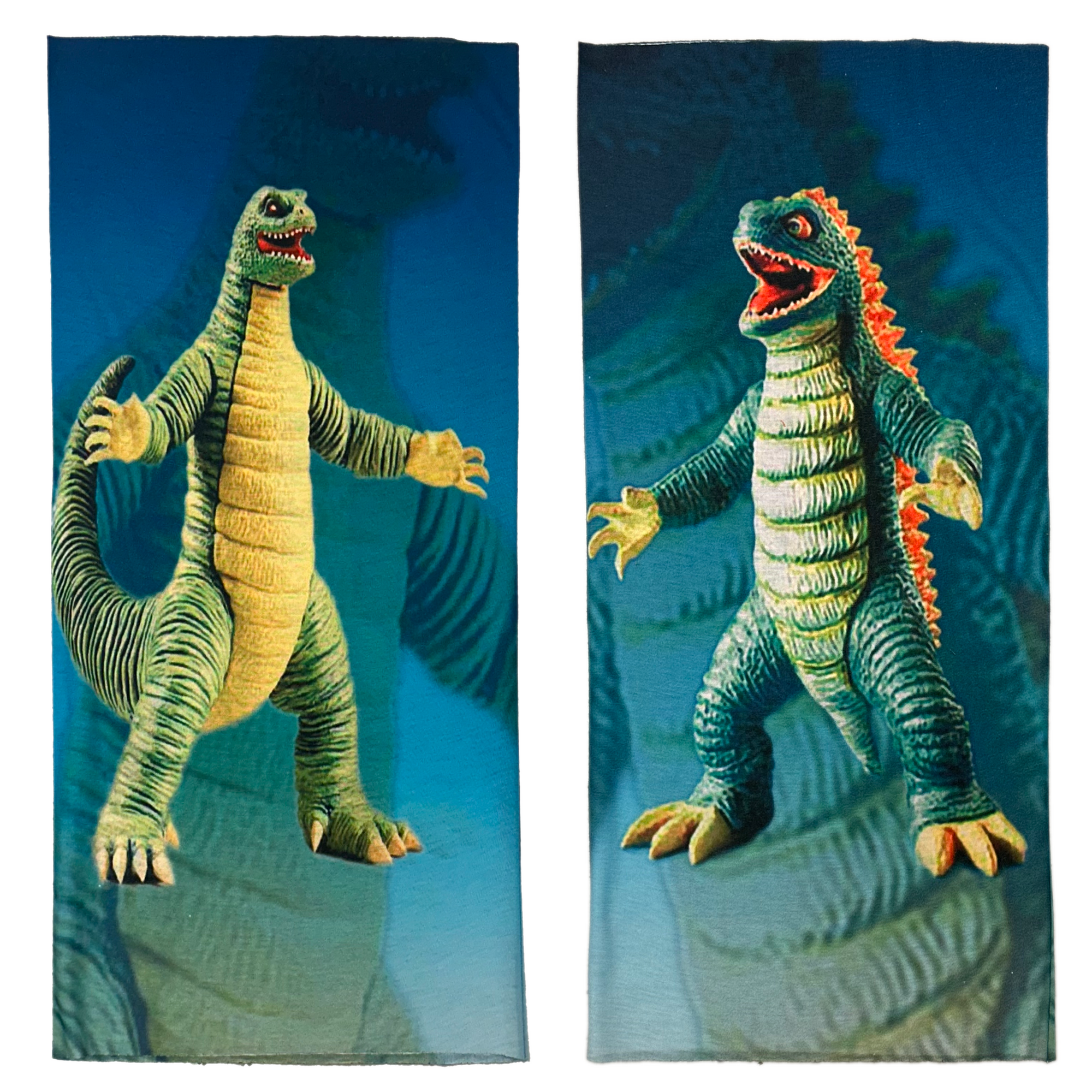 Printed Neck Gaiter - Blue Dinos