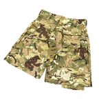 Camouflage shorts on a white background