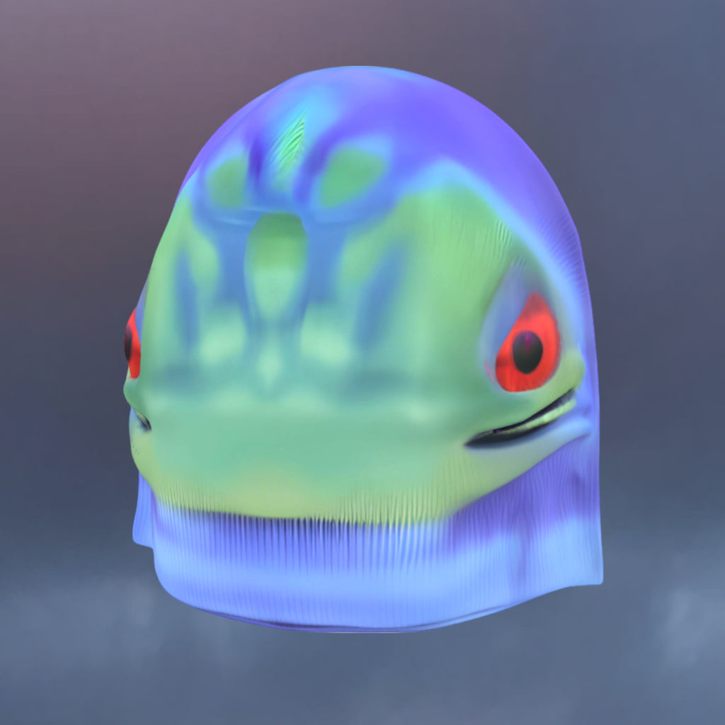 Bug Eyed Creep Beanie - Blue