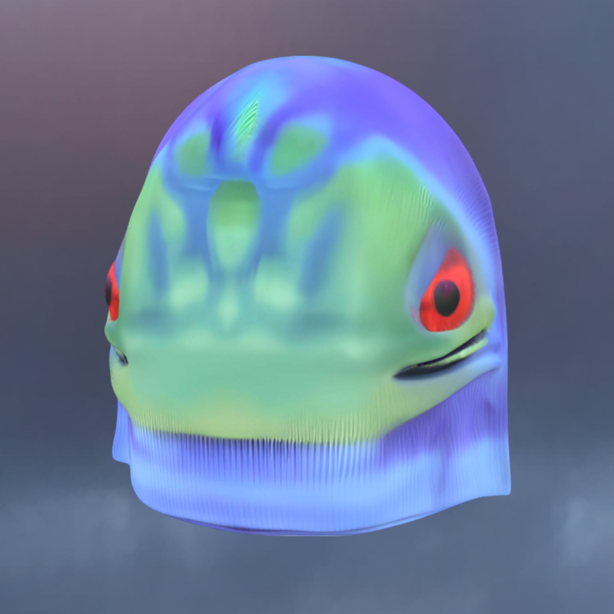 Bug Eyed Creep Beanie - Blue