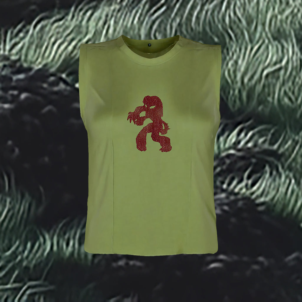 Elli-Mesh Vest - Khaki